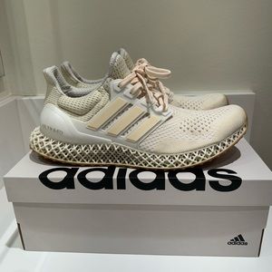 New Adidas M9.5 Rare Ultra 4D Running Shoes | Cream | W10.5